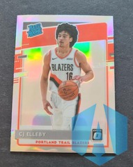 2020-21 Donruss Optic Silver Holo Prizm #195 CJ Elleby Rated Rookie Blazers
